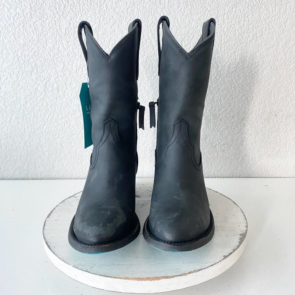 Lane Black Midi Boots - Picture 5 of 11